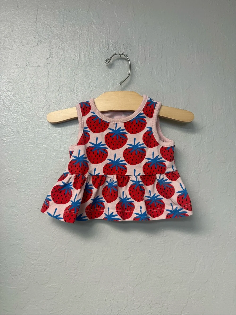 $10 ADD ON hanna andersson‎ strawberry top organic cotton 6-12M mini boden zara
